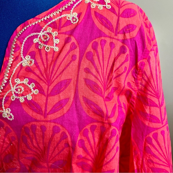 NWT never worn Sigrid Olsen Studio embroidered blouse, XL - Picture 7 of 9